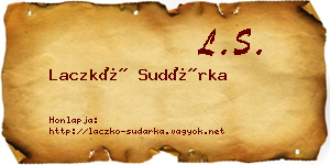 Laczkó Sudárka névjegykártya